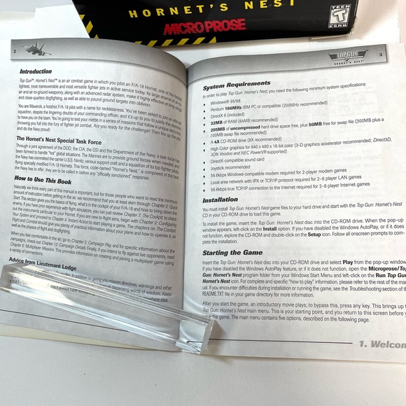 Top Gun Hornet’s Nest vintage 1998 video game combat flight simulation - Picture 8 of 10